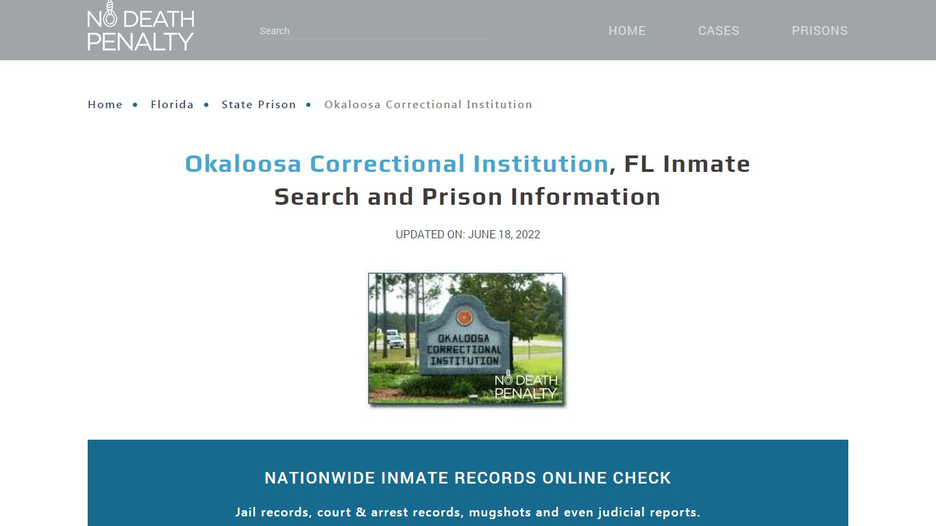 Okaloosa Correctional Institution, FL Inmate Search ...